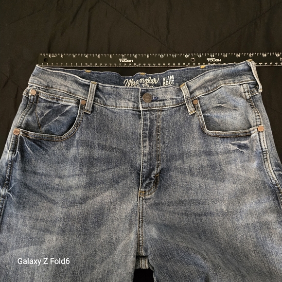 Wrangler Retro Slim‎ Boot Jeans Men’s Size 36x34 Medium Wash - Picture 4 of 9